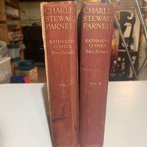 Charles Stewart Parnell by Katherine O’Shea RARE 2 Vol London First Ed. 1914
